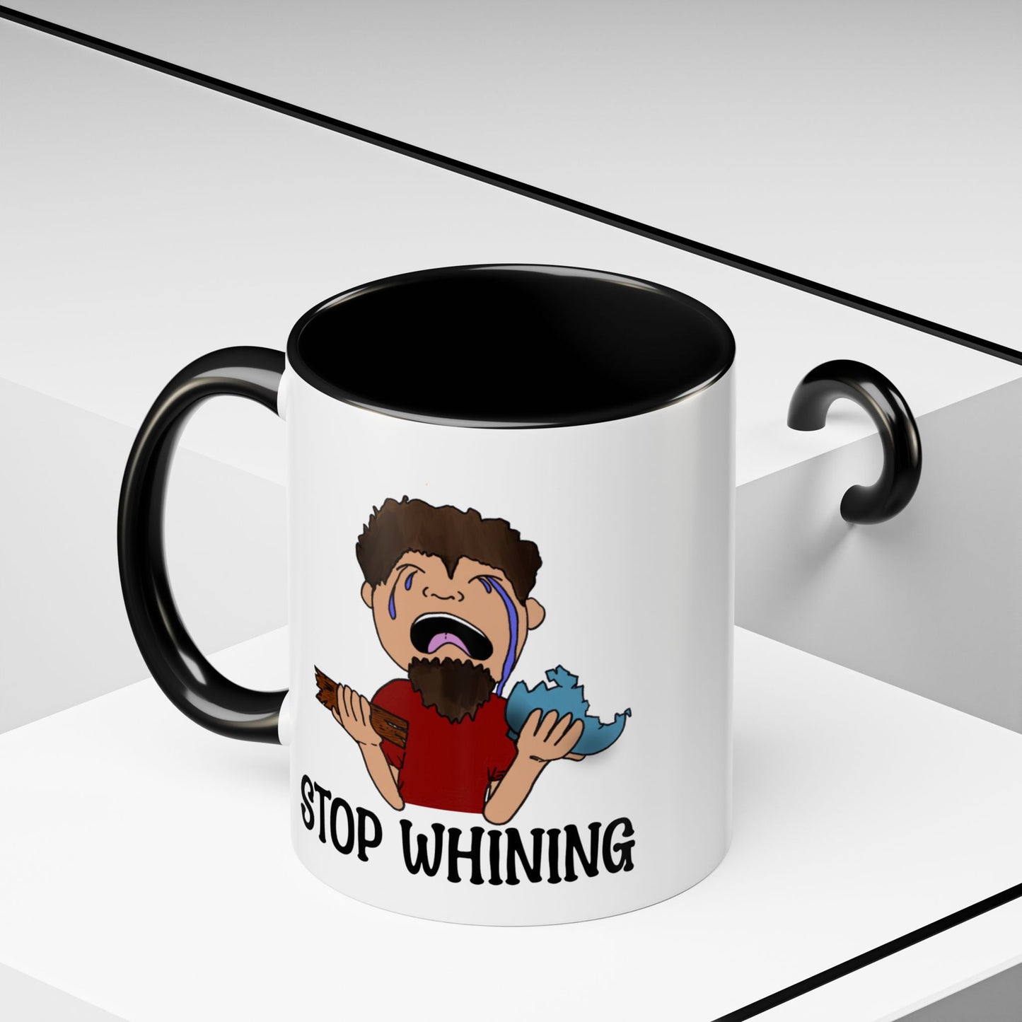 Stop Whining Accent Coffee Mug, 11oz and 15oz, birthday gift, fun gift, Philippians 2:14