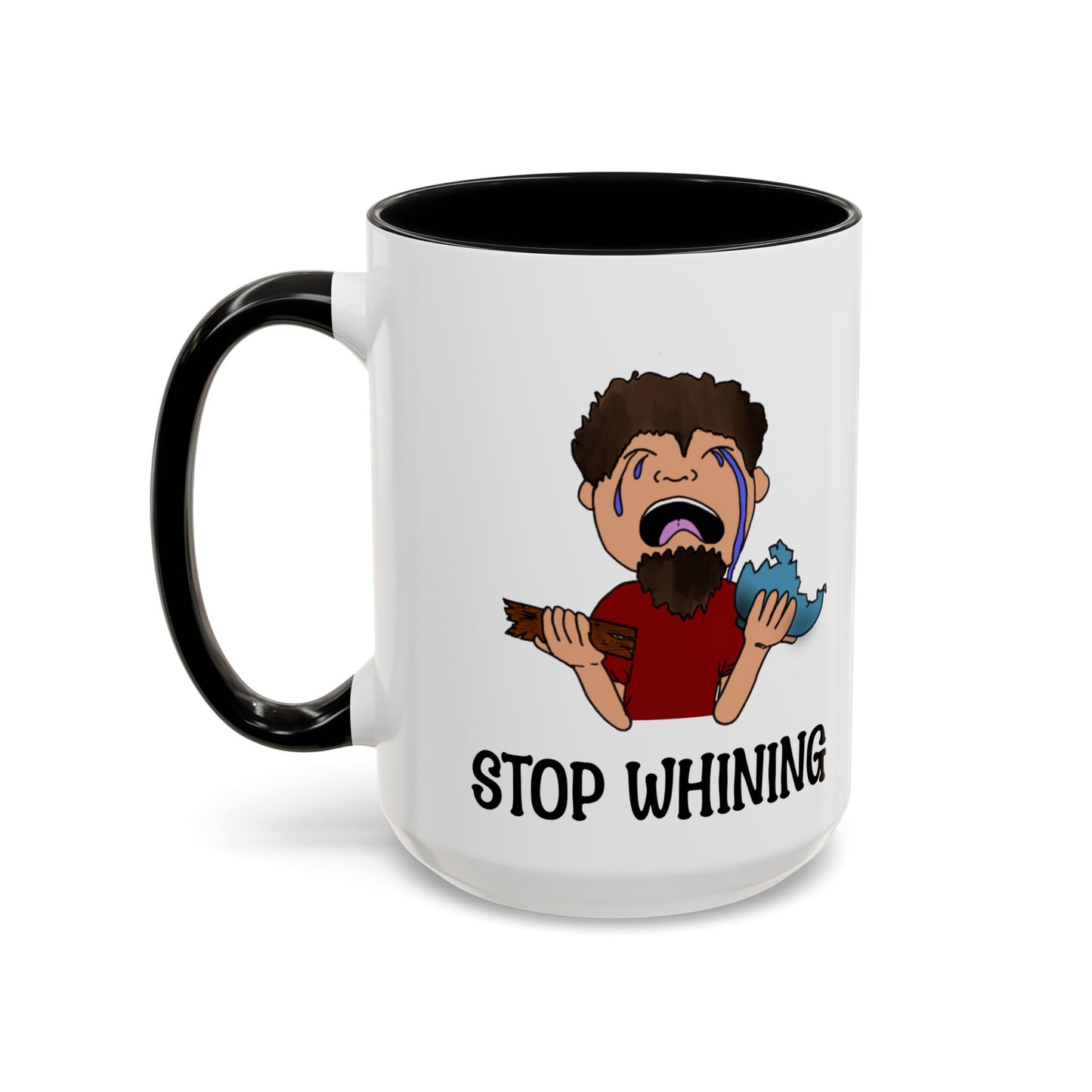 Stop Whining Accent Coffee Mug, 11oz and 15oz, birthday gift, fun gift, Philippians 2:14