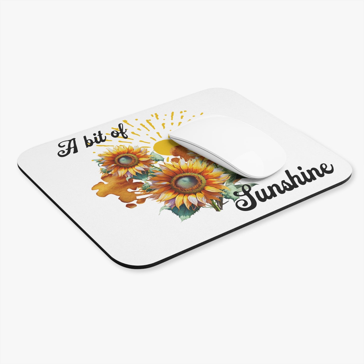 A Bit of Sunshine Mouse Pad (9"x8" Rectangle), sunflowers