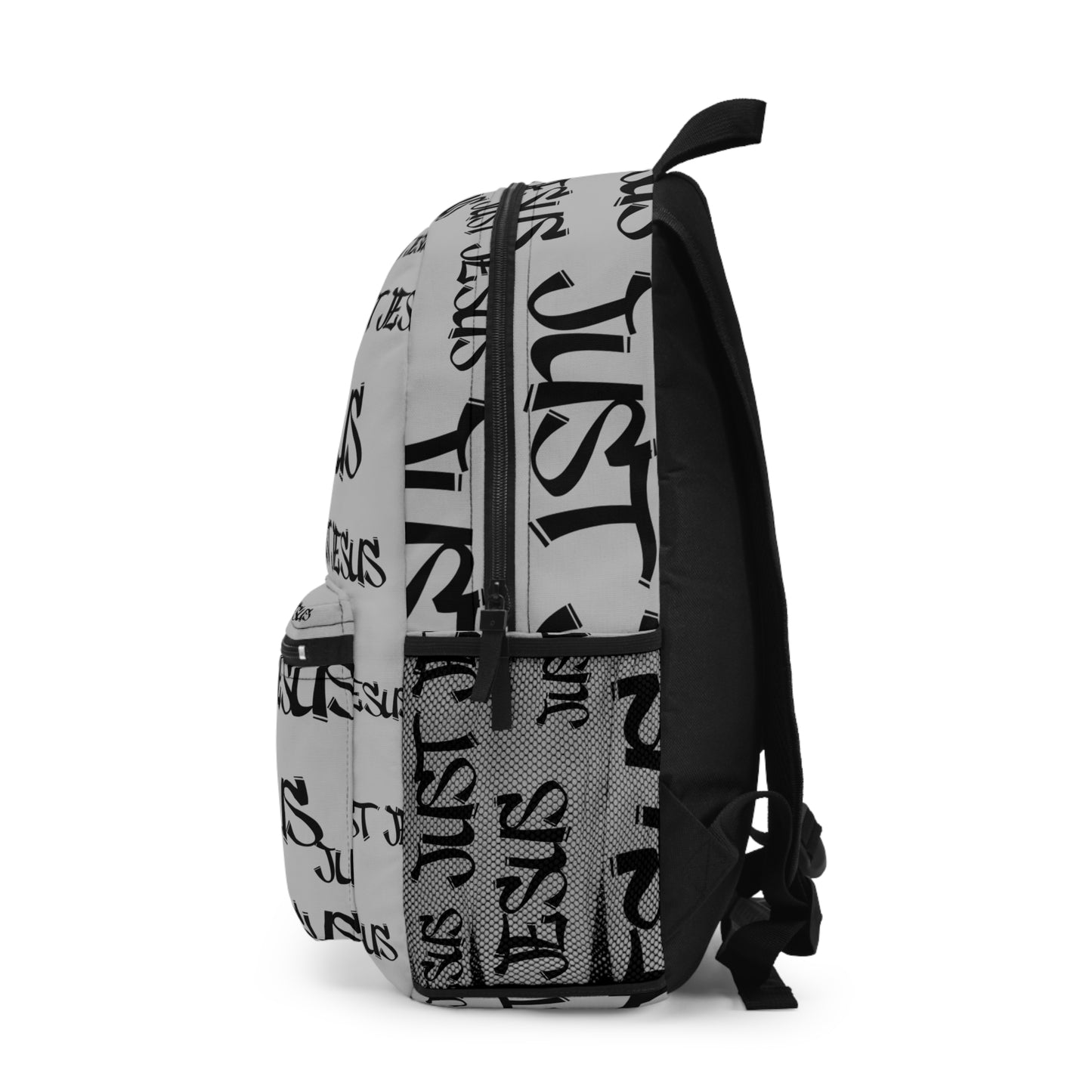 Just Jesus Backpack (light gray), gift, sleepover, camping, day trips, school