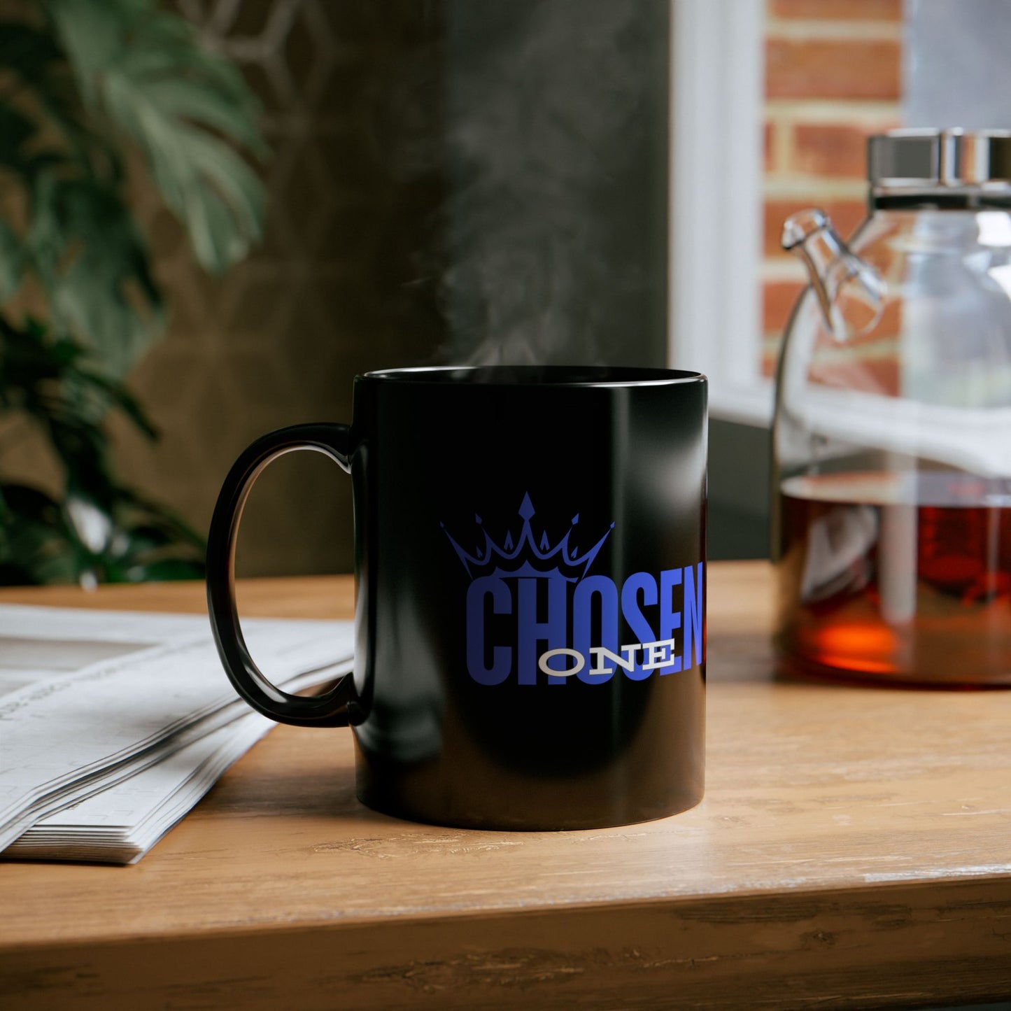 Chosen One with crown, Black Mug (11 oz, 15 oz)