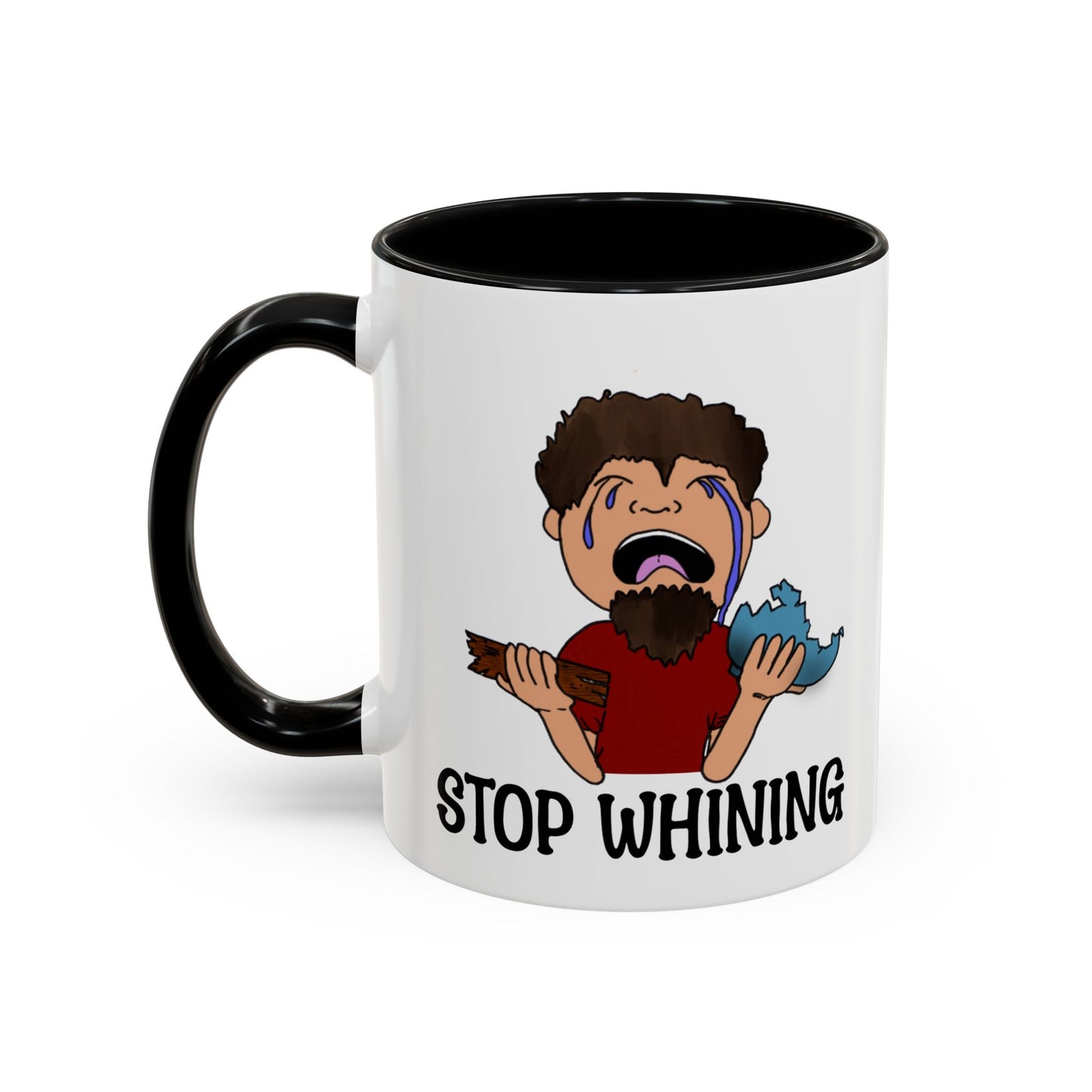 Stop Whining Accent Coffee Mug, 11oz and 15oz, birthday gift, fun gift, Philippians 2:14