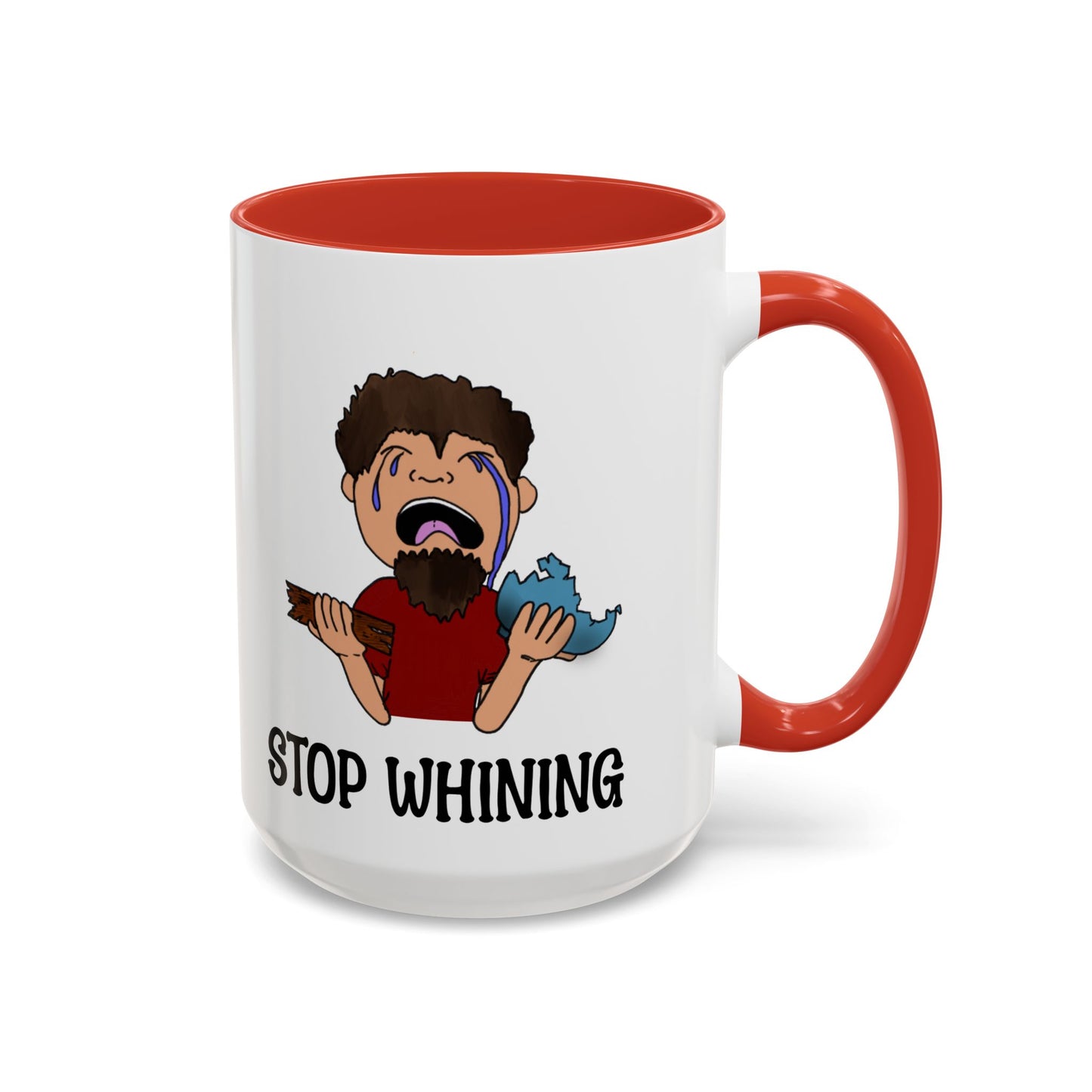 Stop Whining Accent Coffee Mug, 11oz and 15oz, birthday gift, fun gift, Philippians 2:14