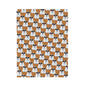 Polar Bear Velveteen Plush Blanket - Light Brown