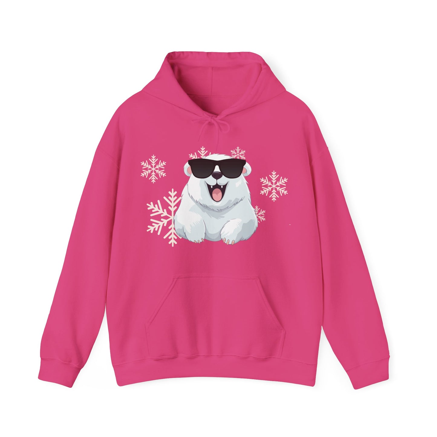 Polar Bear Unisex Heavy Blend™ Hooded Sweatshirt, fun, cool, Christmas