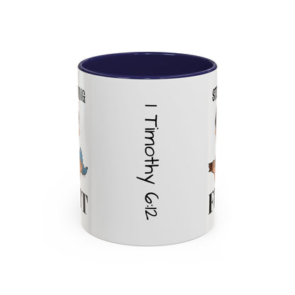Stop Whining - Fight Accent Coffee Mug, 11oz and 15oz, Christian gift, humorous gift