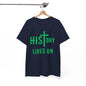 HIStory Lives On Unisex Heavy Cotton Tee, resurrection, cross, easter