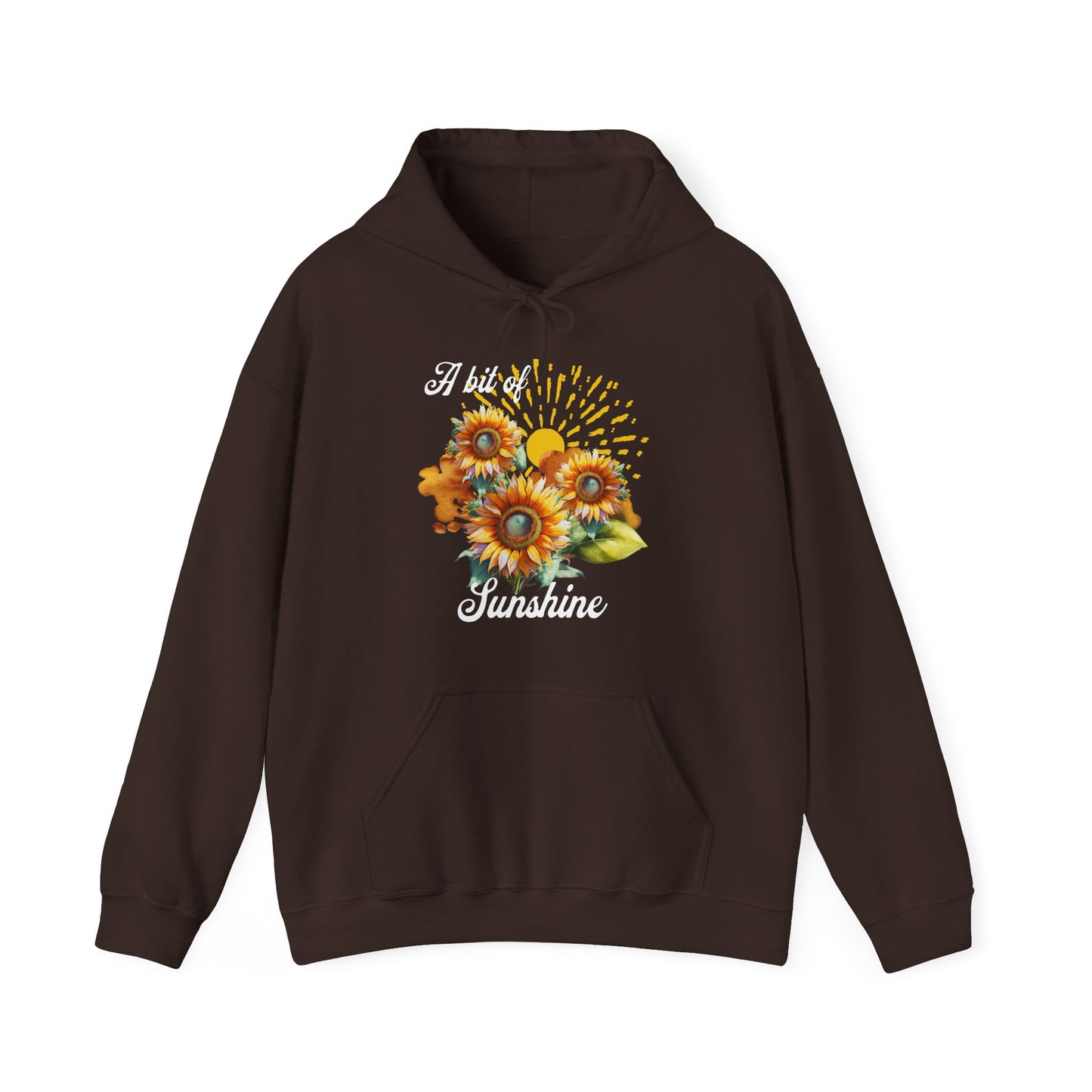 A Bit Of Sunshine hoodie with sunflowers, gift for her