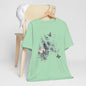 Flowers and Butterflies, Bella + Canvas T-shirt, spring, summer