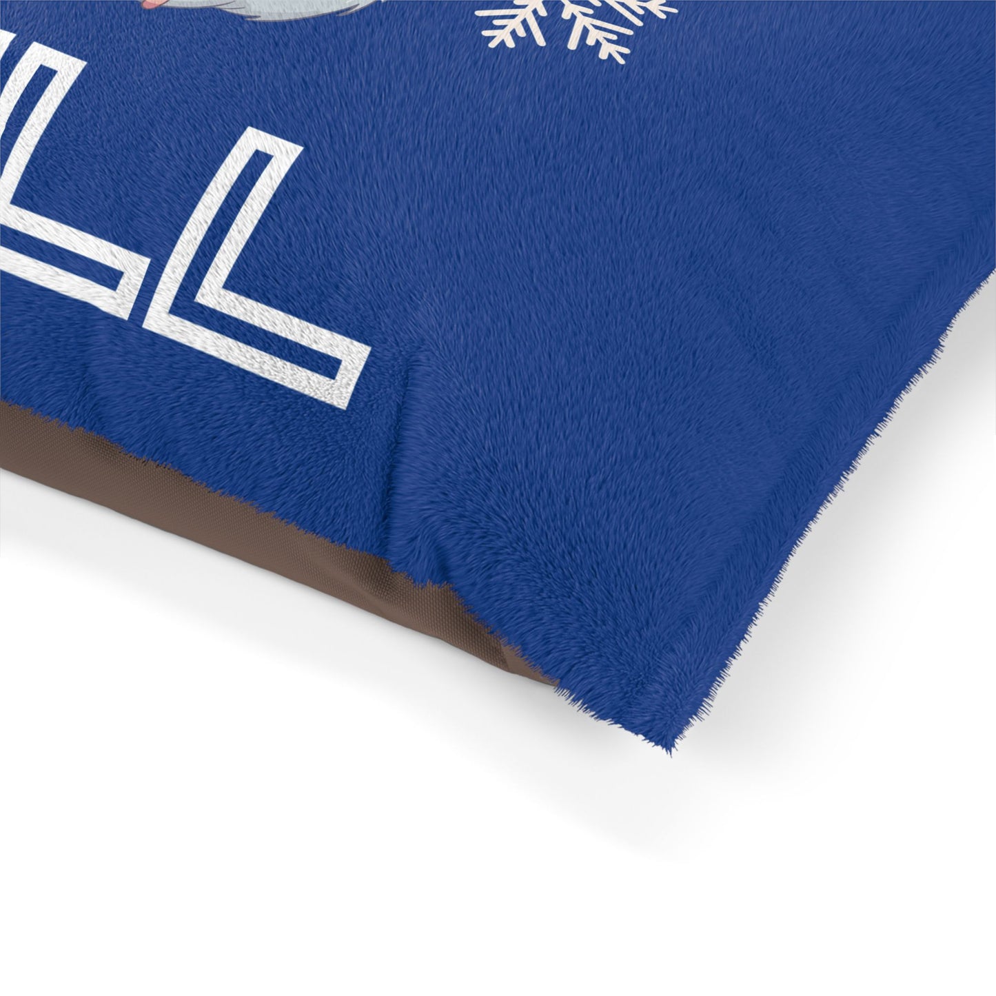 Chill with Polar Bear Pet Bed, Dark Blue