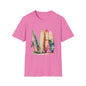 Surfing Vibes Unisex Softstyle T-Shirt - Beachy Graphic Tee