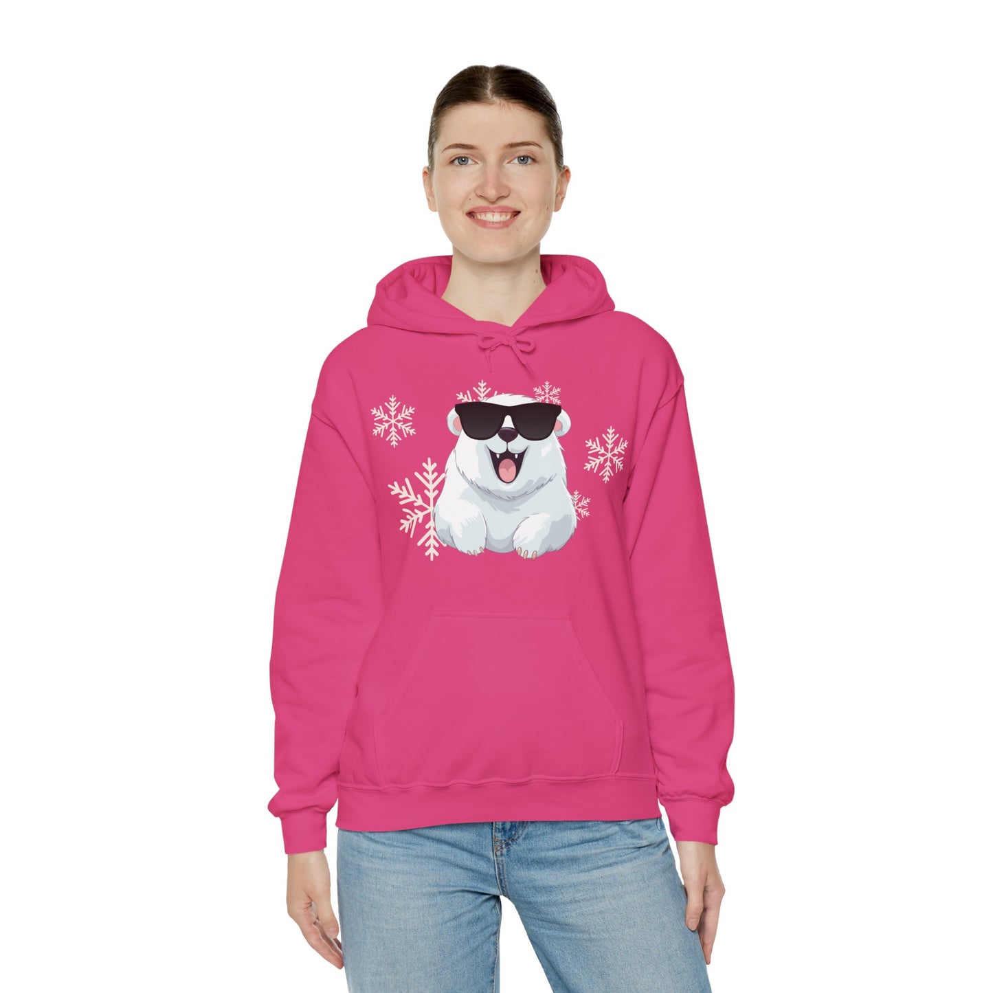 Polar Bear Unisex Heavy Blend™ Hooded Sweatshirt, fun, cool, Christmas