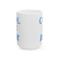 Cool Beanz coffee mug, fun, humorous gift, birthday - white