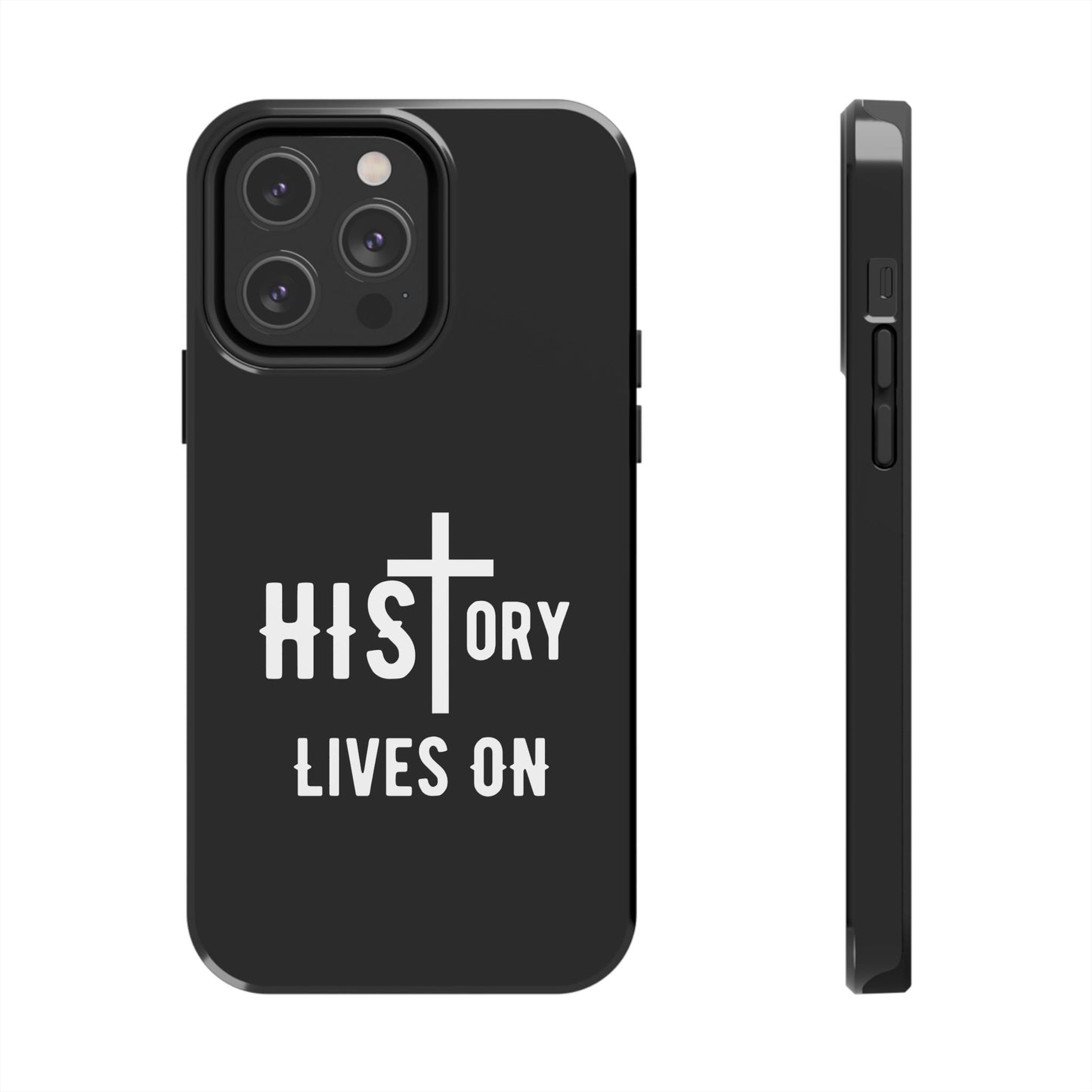 HIStory Lives On, Phone Cases - black & white