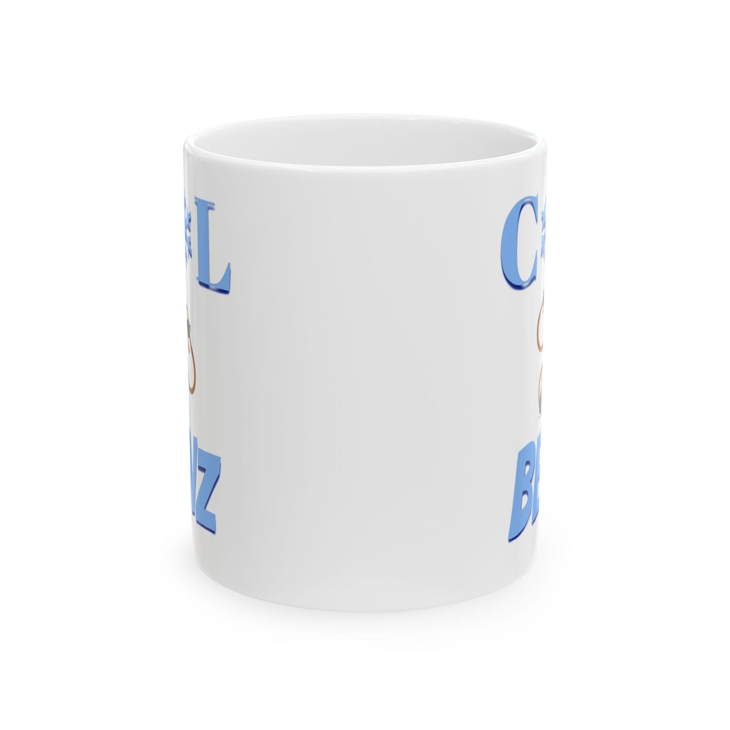 Cool Beanz coffee mug, fun, humorous gift, birthday - white