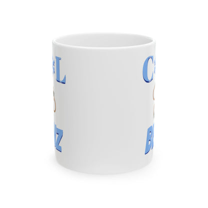 Cool Beanz coffee mug, fun, humorous gift, birthday - white