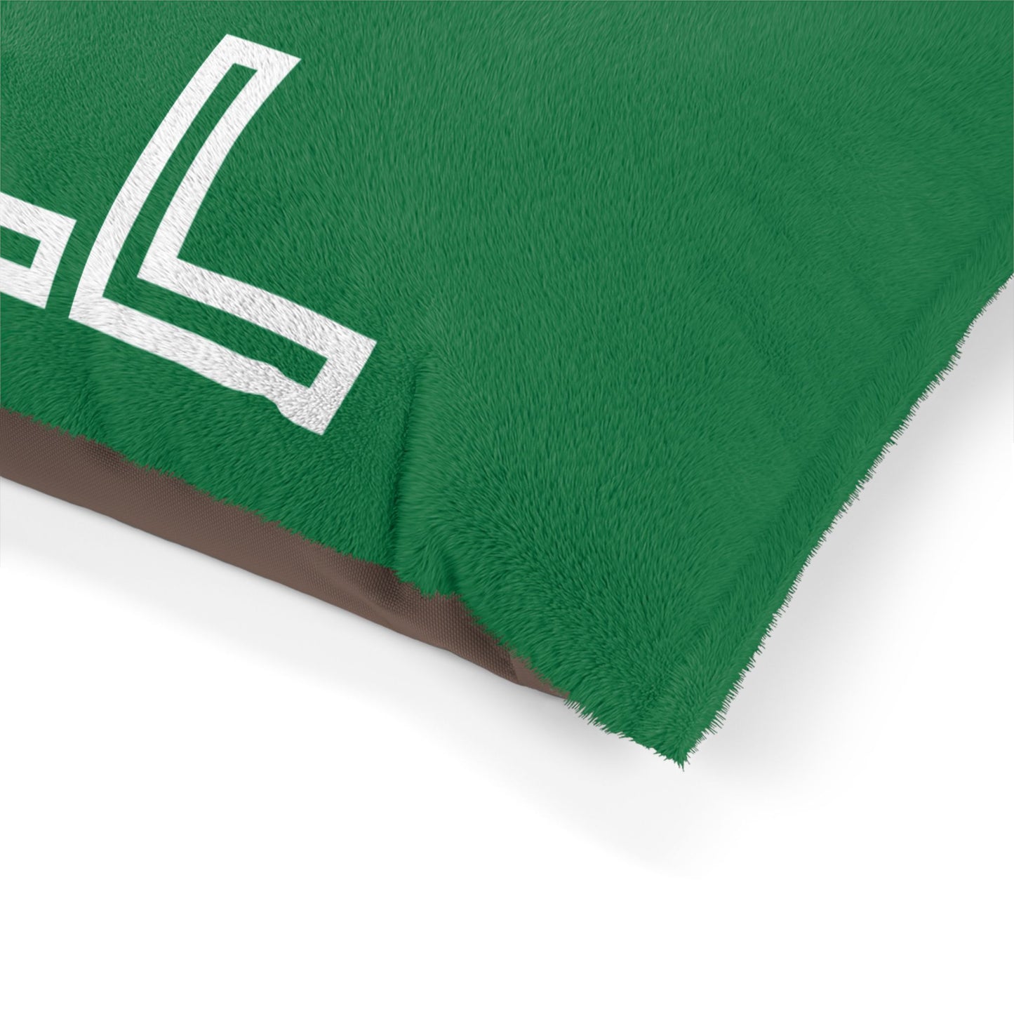 Chill with Polar Bear Pet Bed, Dark Green
