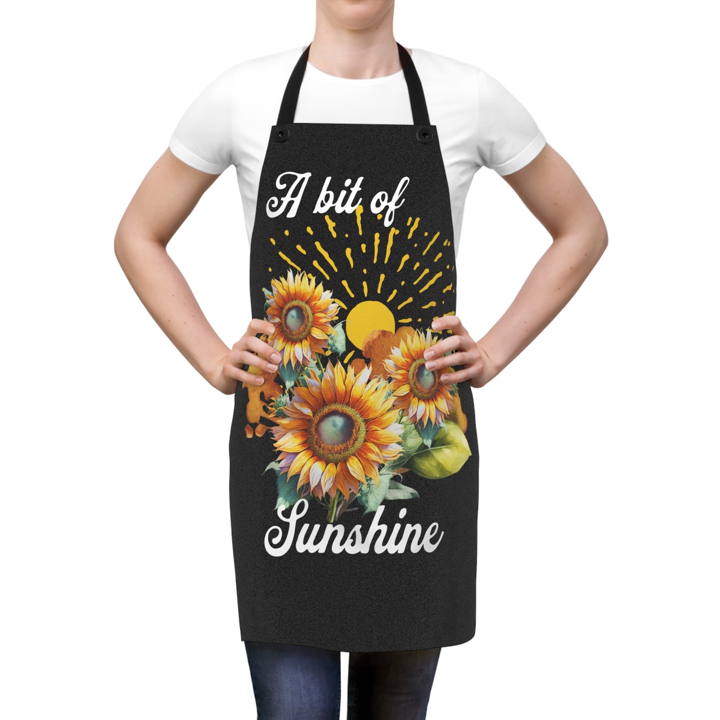 A Bit Of Sunshine Apron, housewarming, cooking, grilling, spring, summer,