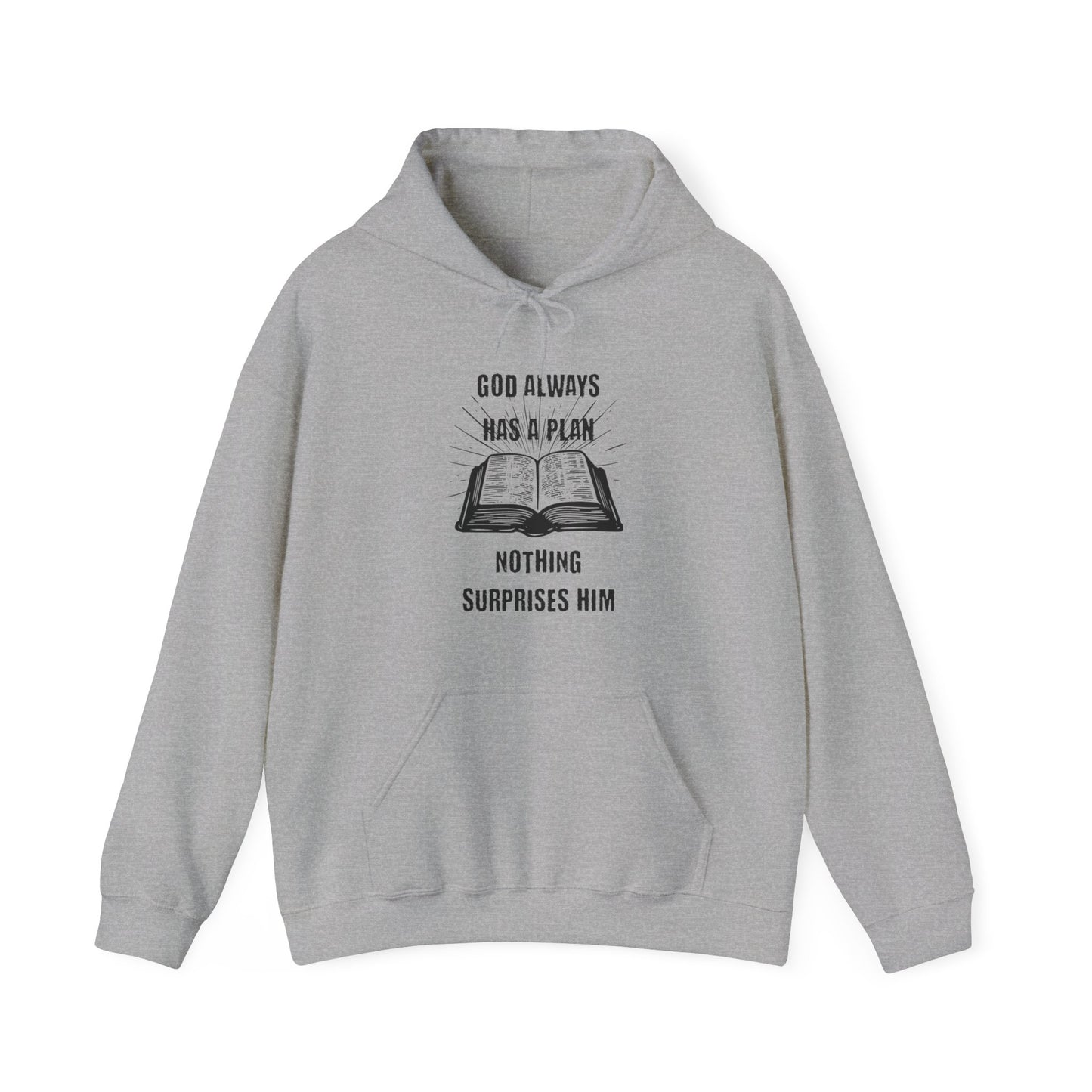 God Always Has a Plan (Bible) - Unisex Hoodie, faith gift, encouragement