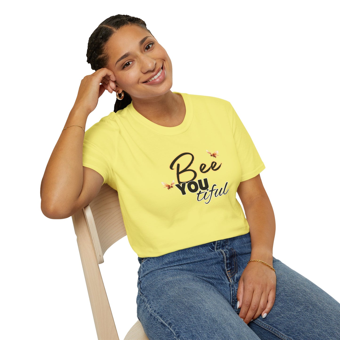 BeeYOUtiful Unisex Softstyle T-Shirt - Nature Inspired Graphic Tee