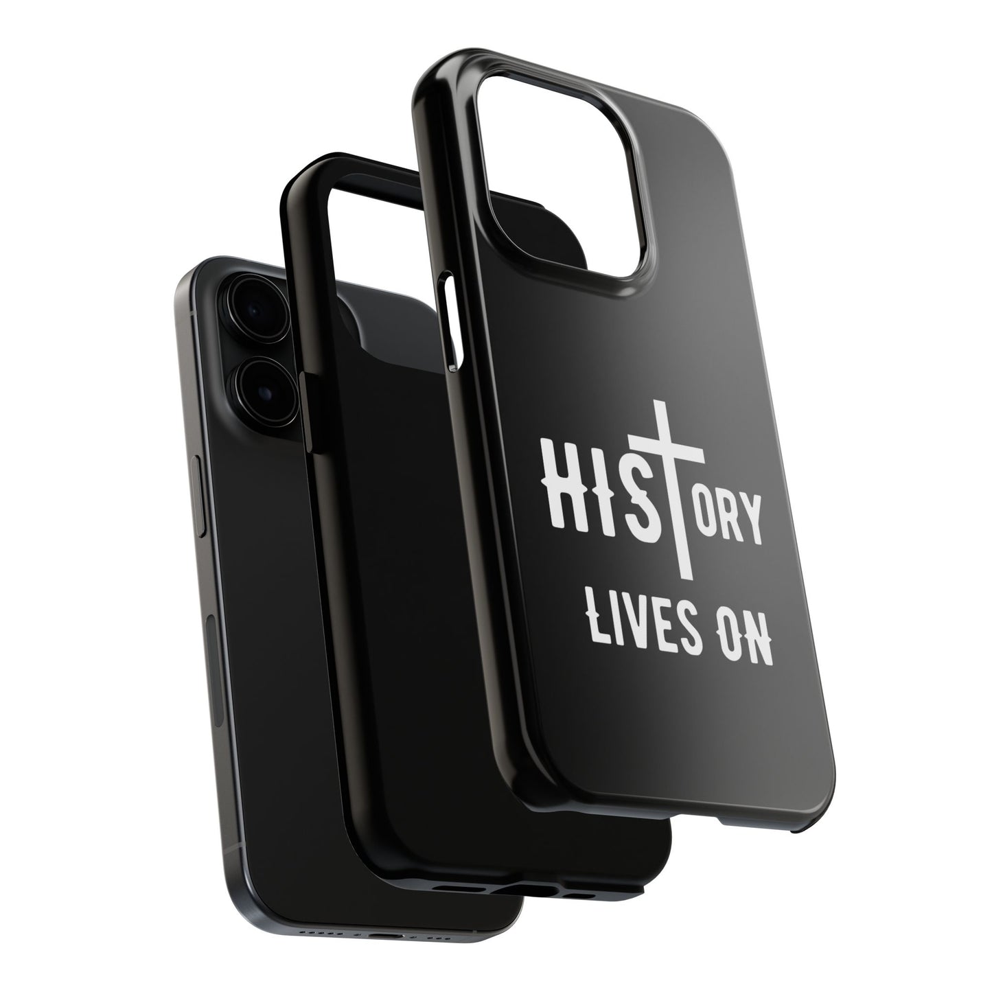 HIStory Lives On, Phone Cases - black & white