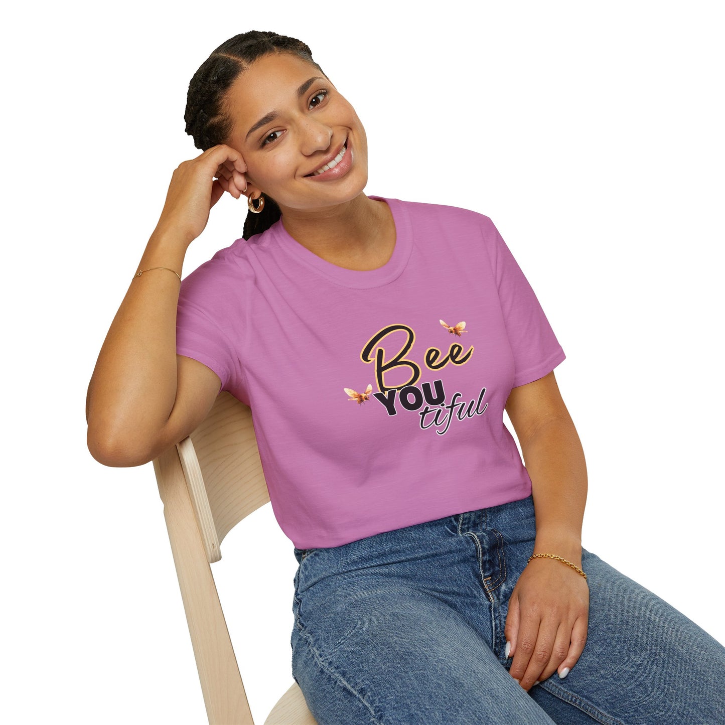 BeeYOUtiful Unisex Softstyle T-Shirt - Nature Inspired Graphic Tee