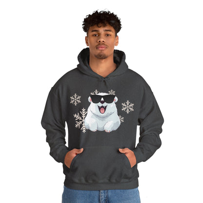 Polar Bear Unisex Heavy Blend™ Hooded Sweatshirt, fun, cool, Christmas