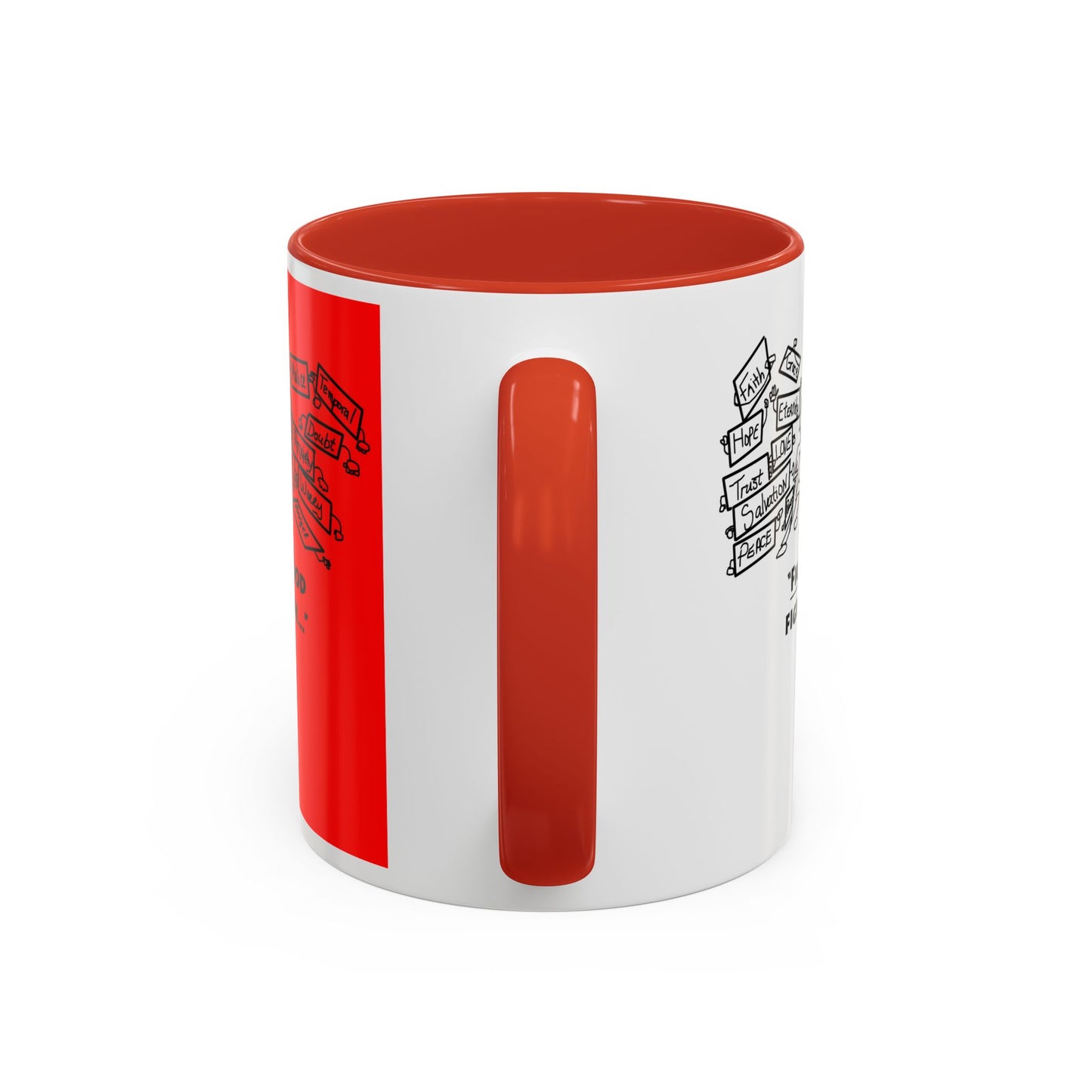Fight the Good Fight Mug, Gift for her, Gift for him, Christian encouragement