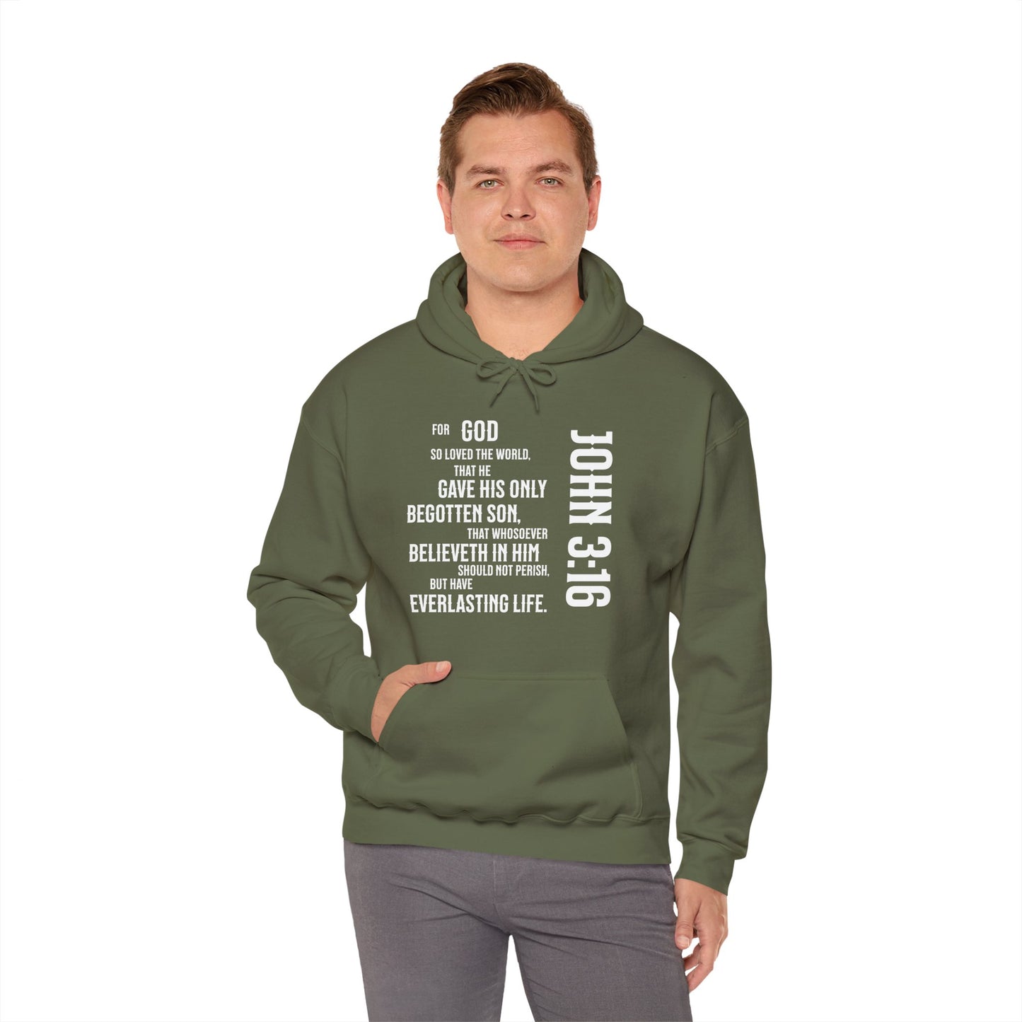 John 3:16 Unisex Heavy Blend™ Hooded Sweatshirt