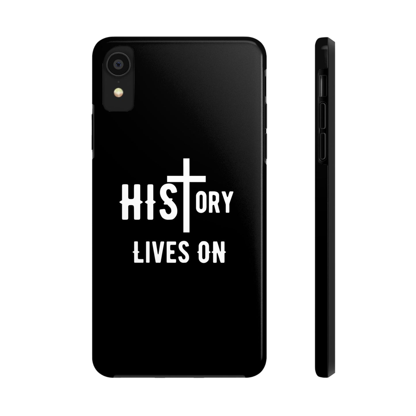 HIStory Lives On, Phone Cases - black & white
