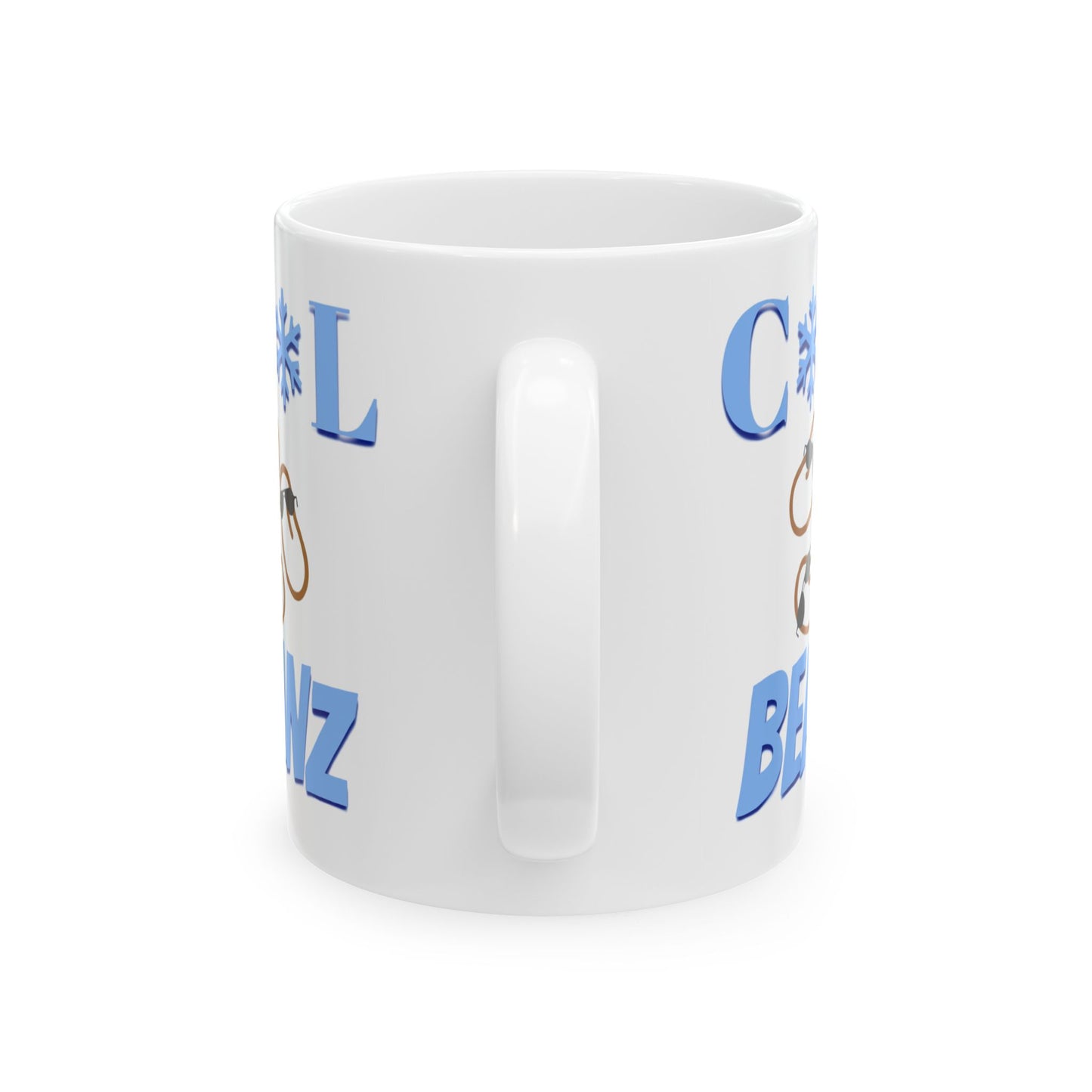 Cool Beanz coffee mug, fun, humorous gift, birthday - white