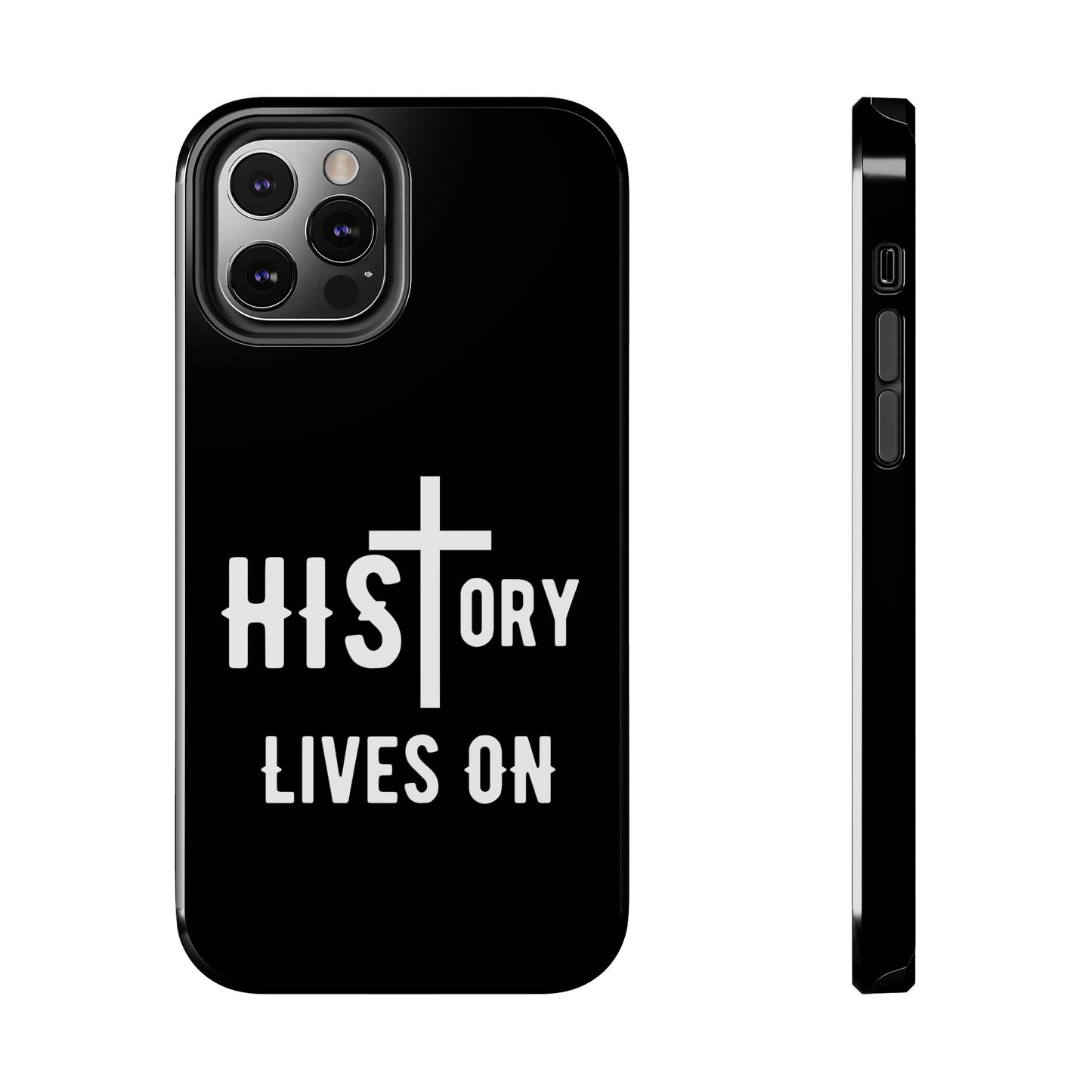 HIStory Lives On, Phone Cases - black & white
