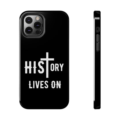 HIStory Lives On, Phone Cases - black & white