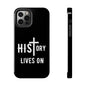 HIStory Lives On, Phone Cases - black & white