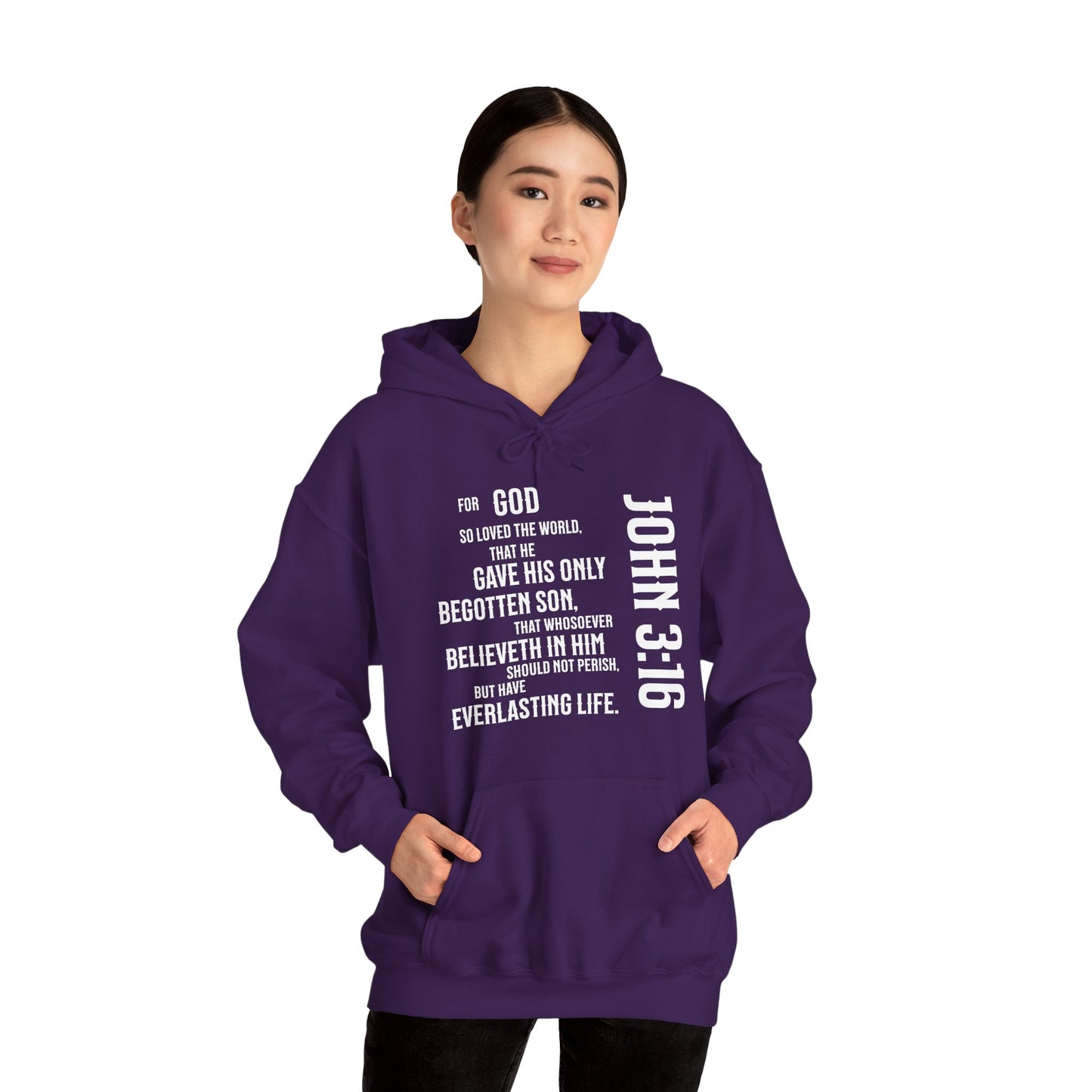 John 3:16 Unisex Heavy Blend™ Hooded Sweatshirt