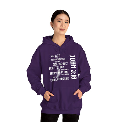 John 3:16 Unisex Heavy Blend™ Hooded Sweatshirt