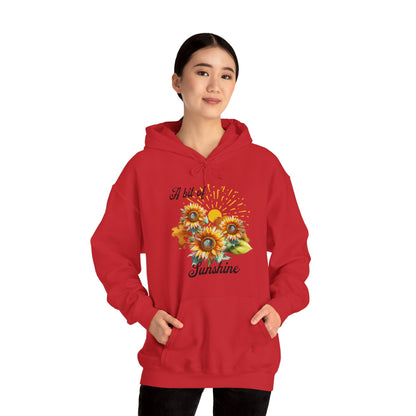 A Bit Of Sunshine hoodie with sunflowers, gift for her