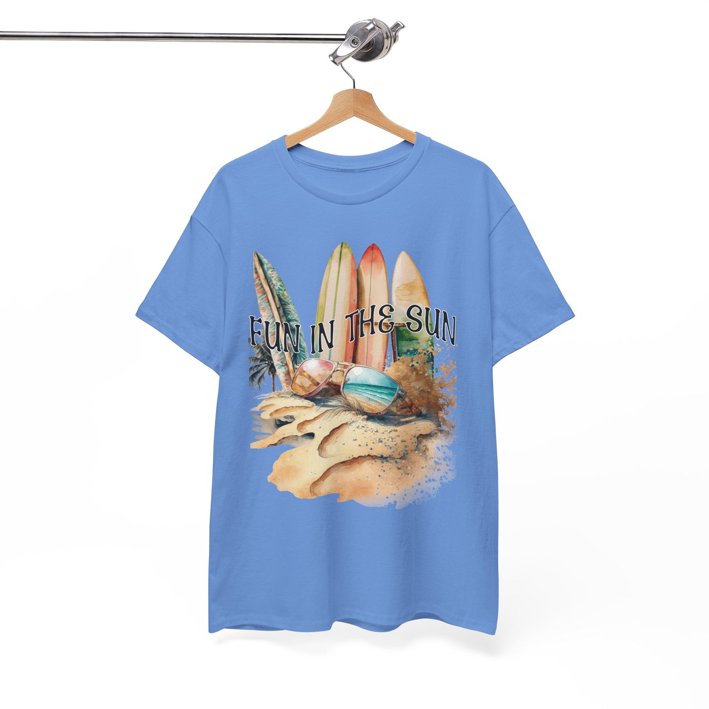 Fun in the Sun Unisex Heavy Cotton Tee, vacation, beach day, weekend getaway