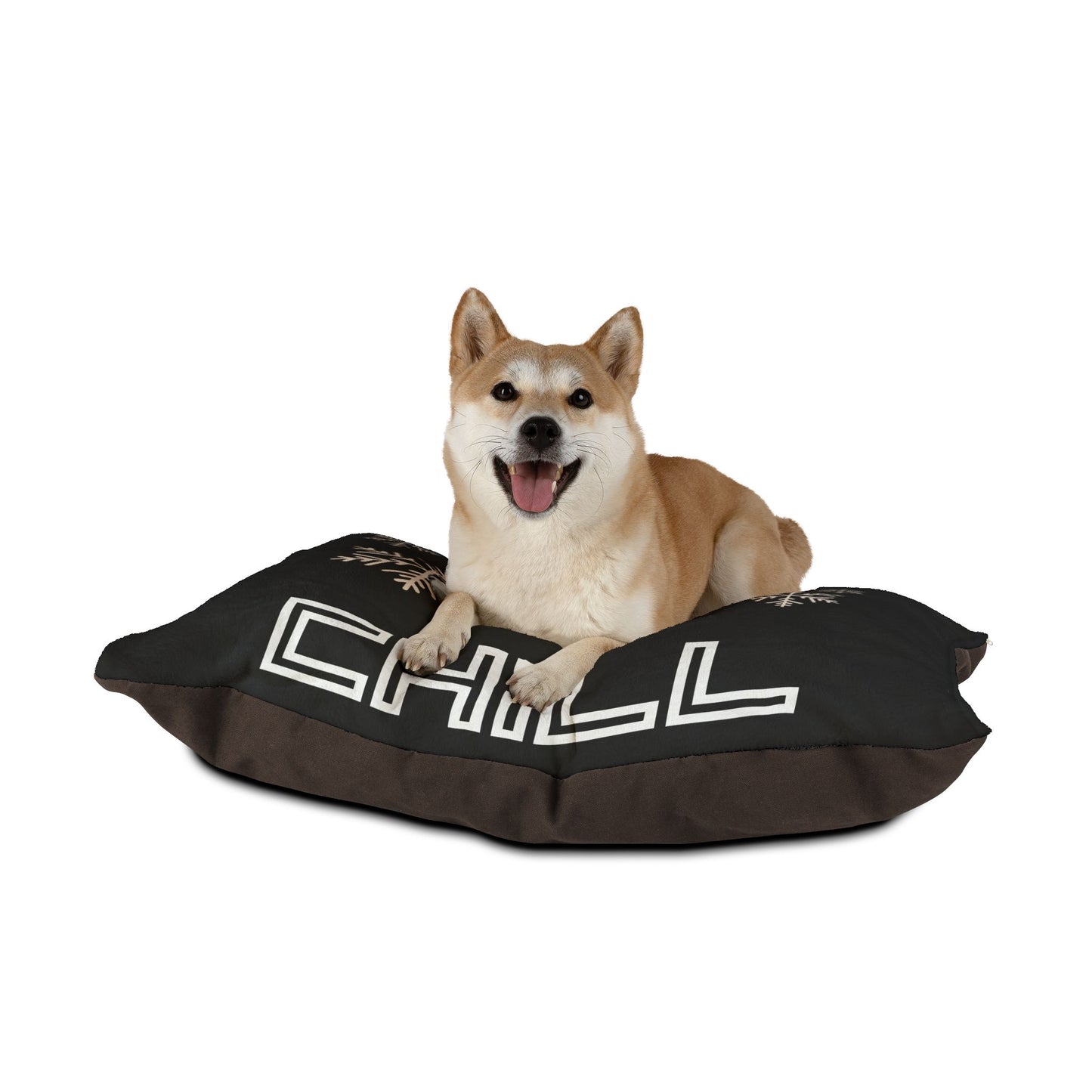 Chill with Polar Bear Pet Bed, Black