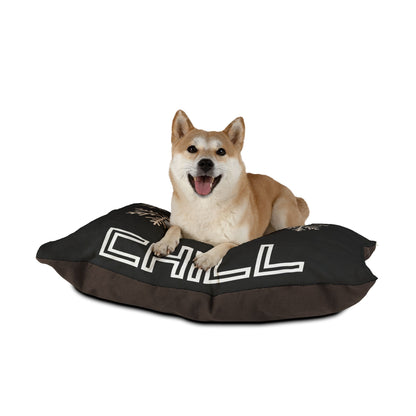 Chill with Polar Bear Pet Bed, Black
