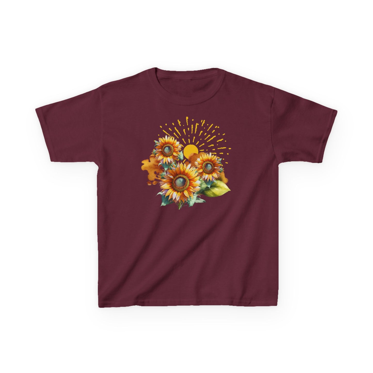 Sunflowers Kids Heavy Cotton™ Tee, spring, summer