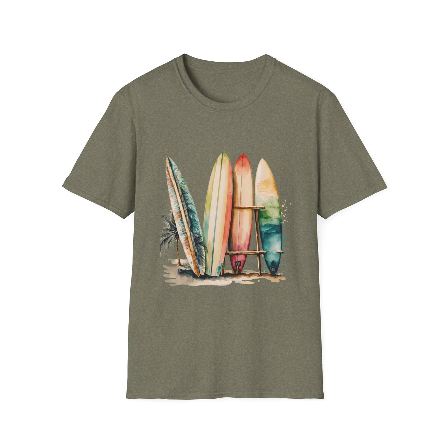 Surfing Vibes Unisex Softstyle T-Shirt - Beachy Graphic Tee