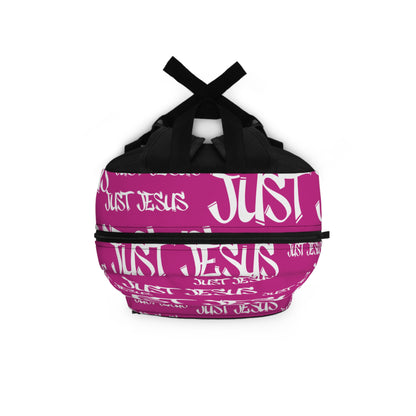 Just Jesus Backpack (pink), gift, sleepover, camping, day trips, school