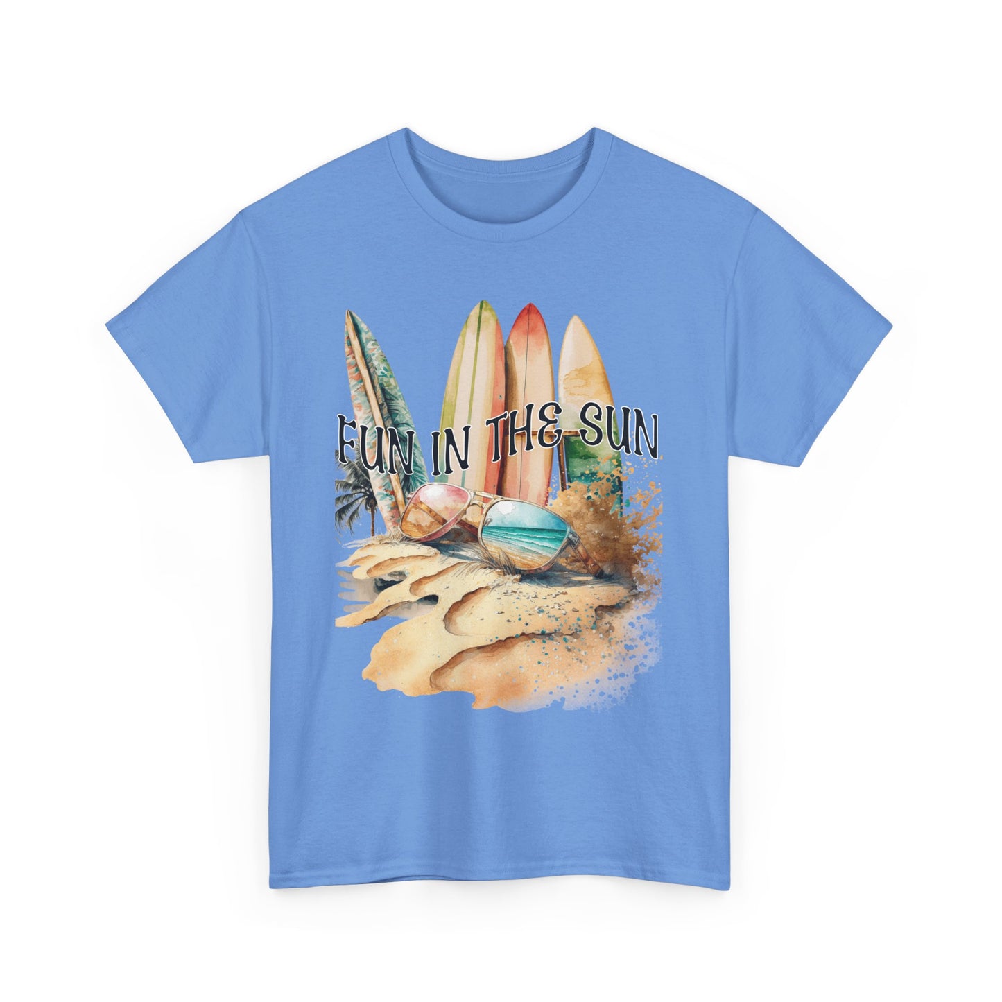 Fun in the Sun Unisex Heavy Cotton Tee, vacation, beach day, weekend getaway