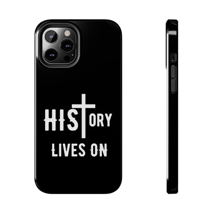 HIStory Lives On, Phone Cases - black & white