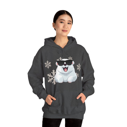 Polar Bear Unisex Heavy Blend™ Hooded Sweatshirt, fun, cool, Christmas