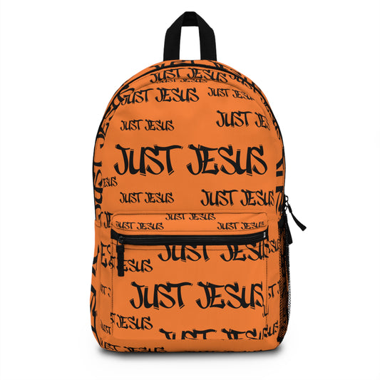 Just Jesus Backpack (crusta), gift, sleepover, camping, day trips, school