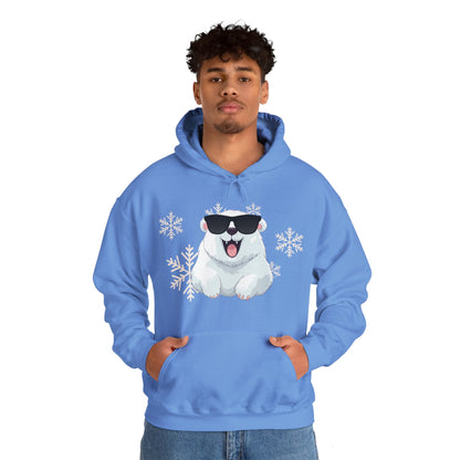 Polar Bear Unisex Heavy Blend™ Hooded Sweatshirt, fun, cool, Christmas