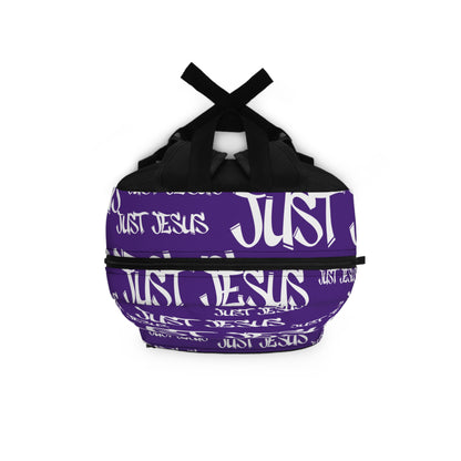 Just Jesus Backpack (purple), gift, sleepover, camping, day trips, school
