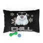 Chill with Polar Bear Pet Bed, Black
